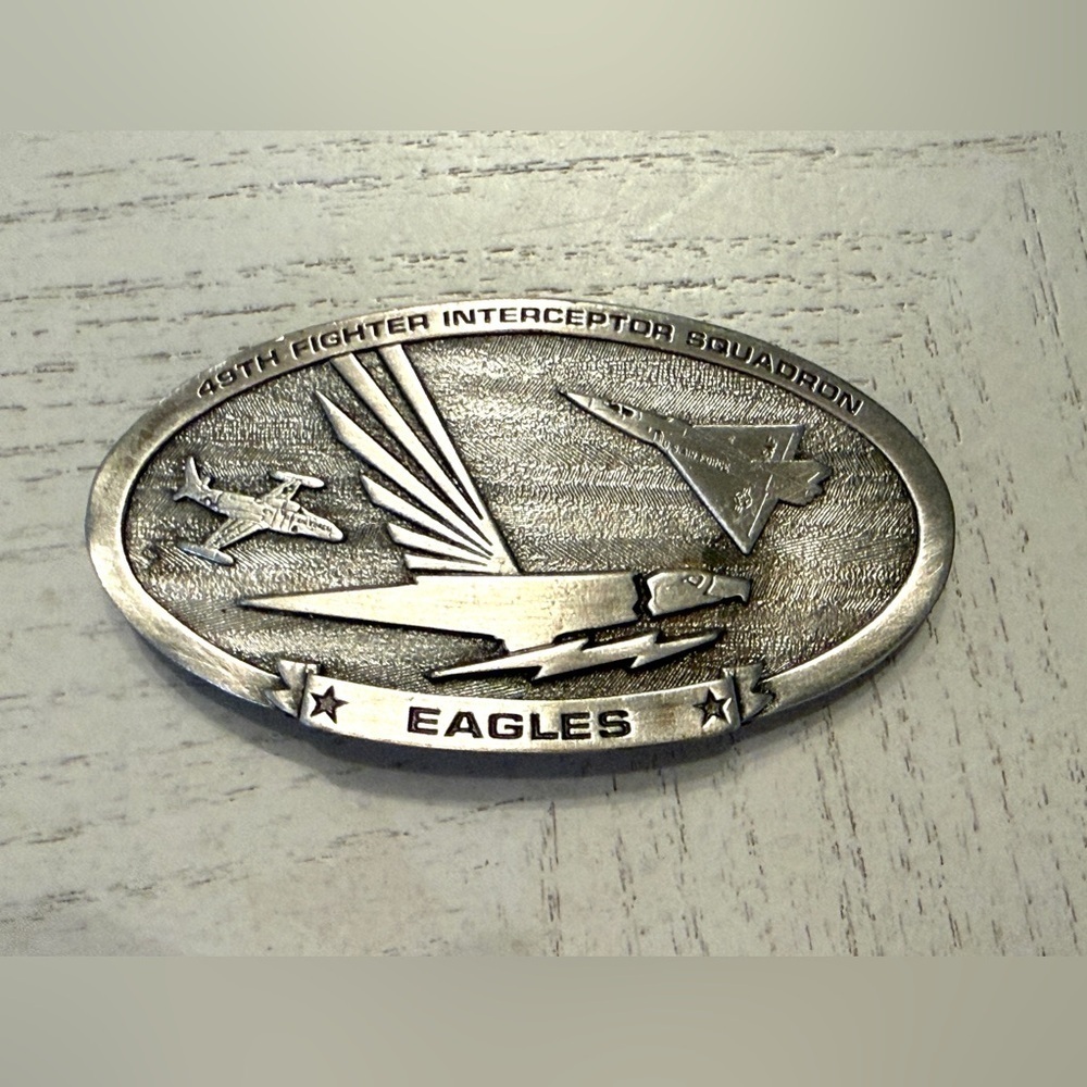 1984 48th Fighter Interceptor Squadron “Eagles” Pewter Belt Buckle